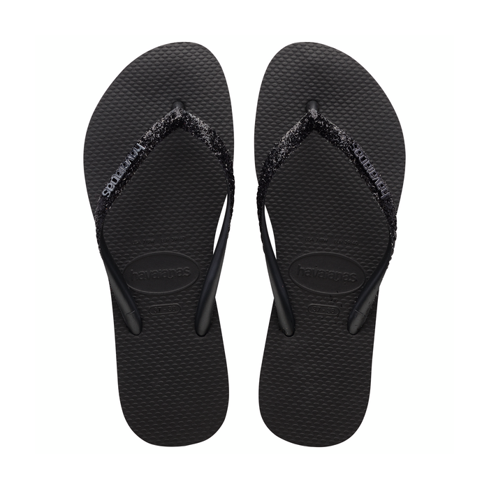  HAVAIANAS SLIM GLITTER Black / dark grey